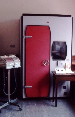 Audiometer booth, and spirometer
